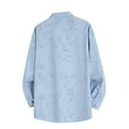 thumbnail image 4 of bbymog Mens Clothes Printed Turn Down Collar Casual Outerwear Long Sleeve Oversized Jackets Comfy Shirt with Button Light blue XXXL, 4 of 4