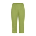thumbnail image 5 of frariair High Waisted Leggings for Women Plus Size Yoga Cropped Trousers Summer Gym Pants Mint Green, 5 of 6