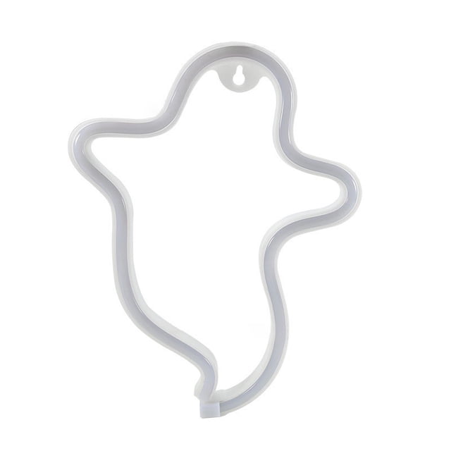 Modern Home Decor, Shaped Halloween Decoration LED Sign Light Battery Or USB Powered Indoor Night Table Lamp for Home Decoration (Batteries Not Included)