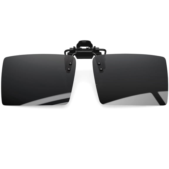 KANASTAL Clip on Sunglasses Men Women Polarized Flip up UV400 Black