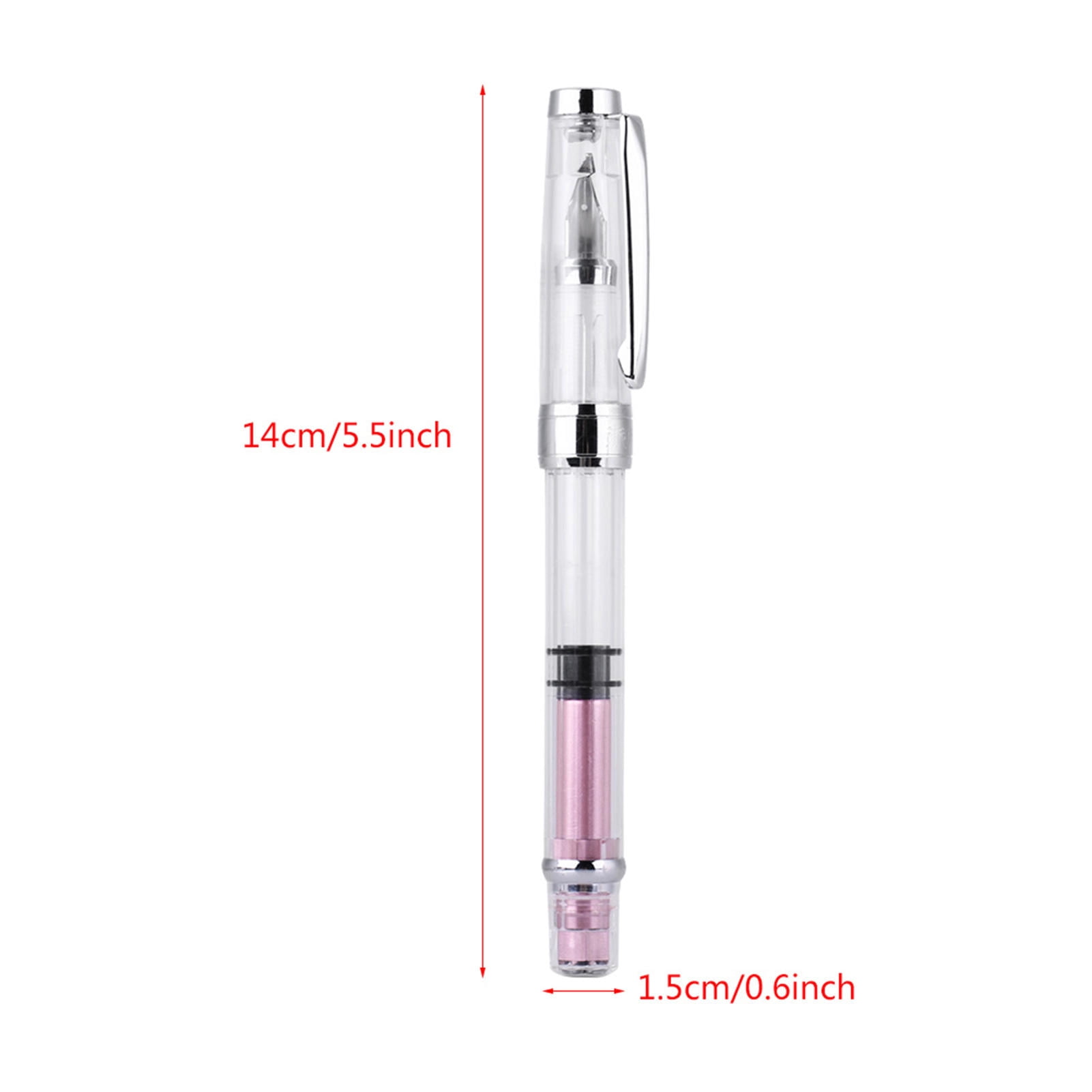 Rupoun 4‑Pack 0.5 mm Fountain Pens – Durable Plastic & Stainless Steel, Smooth 600‑800 m Ink, Anti‑Slip Grip, Ideal for Office & Calligraphy