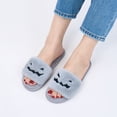 thumbnail image 6 of Ecetana Spooky Slides Halloween Slippers Soft Plush Cozy Open Toe Indoor Outdoor Fuzzy Slippers Gifts For Girls Women, 6 of 7
