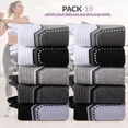 thumbnail image 6 of COOPLUS Women's Ankle Socks 10 Pairs, Cushioned Breathable Mesh Arch Support Low Cut Athletic Running Socks, 6 of 8