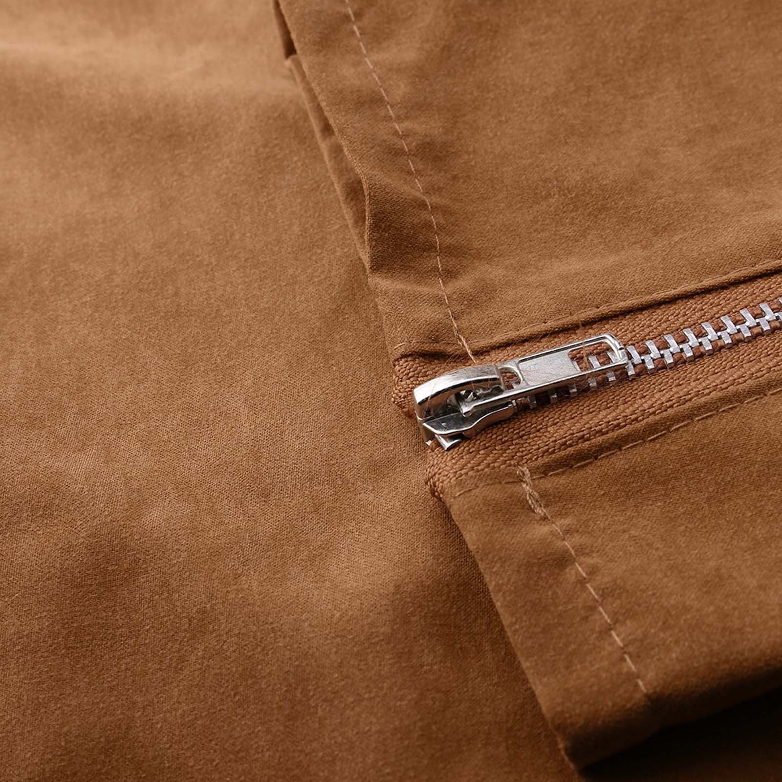 UPPADA Faux Leather Jackets for Women,Womens Fall Winter Long Sleeve Zipper Motorcycle Jacket Solid Color Cool Outerwear