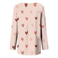 thumbnail image 5 of Qiopertar Femmes Manches Longues Décontracté Valentine's Day Col Rond Pull Tunique Liquidation Livraison Gratuite à Moins de 5$ jusqu'à 90% de Réduction, 5 of 5