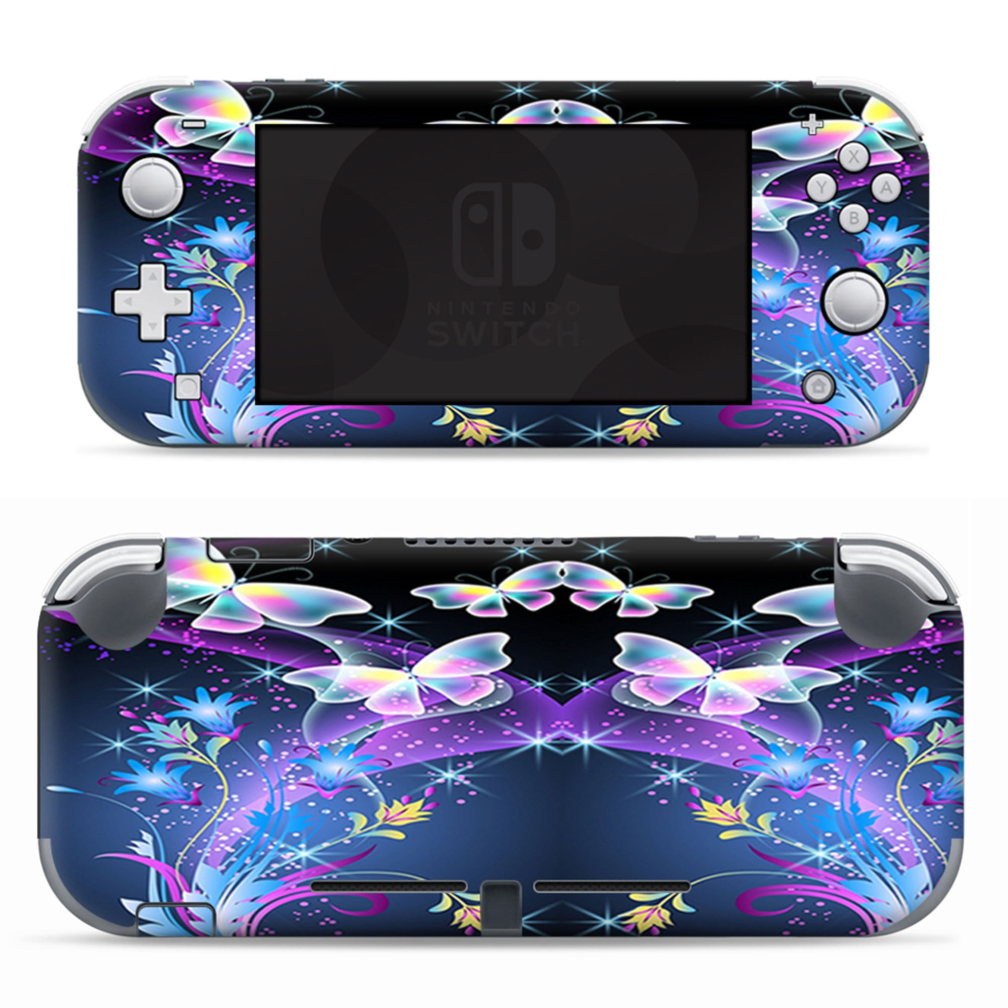 Nintendo Switch Lite Skins Decals Vinyl Wrap decal stickers skins cover glowing butterflies