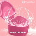 thumbnail image 6 of Dental Grade Trapezoid Denture Bath Case by VASTMED | Denture Cleaner Cup for Artificial Teeth & Aligners | Mouth Guard, Night Guard, Gum Shields, Retainer for Travel, Home Office, 6 of 8