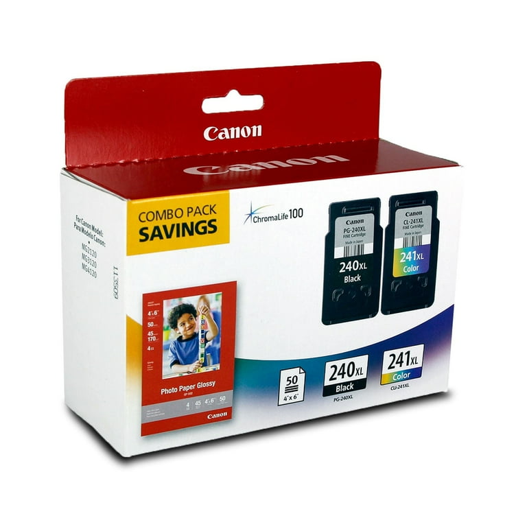 Canon, Ink Cartridge Combo Pack, PG-240XL/CL-241XL, Black & Color