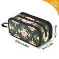 thumbnail image 4 of FORMRS Pencil Case with 3 Compartments Zipper Pouch, Elementary School Level and up, Pink Geometric Flowers, 4 of 8