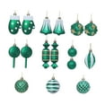 thumbnail image 4 of Juego de 16 bolas de Navidad Soledad decoración Verde hierba, 4 of 9