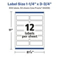 thumbnail image 6 of Avery 1-1/4" x 3-3/4" Waterproof Rectangle Labels, 600 Labels, 6 of 12