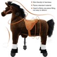 thumbnail image 4 of Wanan Ride on Horse for Big Kids, Horse Ride on Toy for 4 to 9 Years Old, (35.43'' Height) Riding Horse Rider Mechanical Walking Action, No Battery or Electricity, Max Load 165LBS, 4 of 9