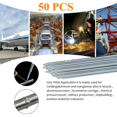 

Fymall 10/20/50Pcs Low Temperature Aluminum Welding Rods 500mm x 2mm 3.5g No Need Solder Powder