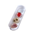 thumbnail image 1 of Bandeja redonda para cubitos de hielo de 4 cavidades, molde para hacer cubitos de hielo en forma de bola, fácil de sacar, molde para hornear pasteles de gelatina con tapa extraíble, 1 of 6