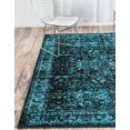 thumbnail image 3 of Unique Loom 3134646 Tapis Rectangulaire 7 x 10 Pi. Bosphorus Impérial, Noir, 3 of 5