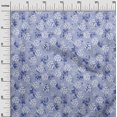 thumbnail image 2 of oneOone Polyester Lycra Light Lavender Blue Fabric Hexagon Geometric Sewing Craft Projects Fabric Prints By Yard 56 Inch Wide, 2 of 4