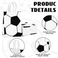 thumbnail image 2 of 24Pcs Soccer Party Favor Bags with Handle, Soccer Goodie Bags for Kids Adults Football Party Supplies，8.3*6.3*3.1, 2 of 6