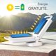 thumbnail image 3 of Luz de camping solar recargable, linterna de camping ajustable con brillo portátil, banco de energía de emergencia de 4400 mAh, luz de camping LED impermeable, 3 of 5
