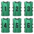 thumbnail image 3 of 6 PCS Kid's Basketball Pinnies Camisetas de baloncesto de secado rápido Juventud, 3 of 8