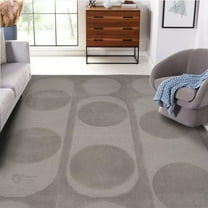 Teppich Homes Geometric Luxury Under Your feet Contemporary Tufted Grey Geometric Area Rug, 11' x 12', Quick Dry, 1 Count