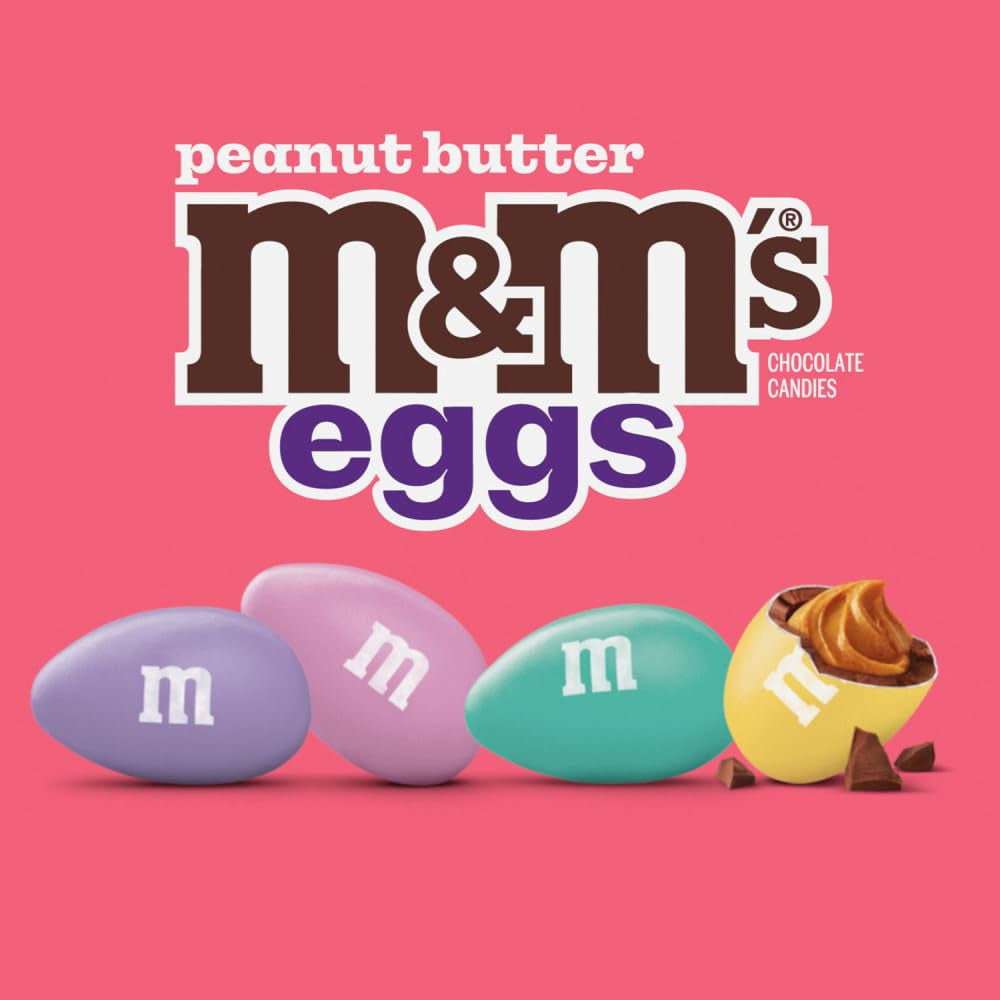 M&M's Peanut Butter Eggs Pastel Blend Easter Candy - 9.2 oz Bag
