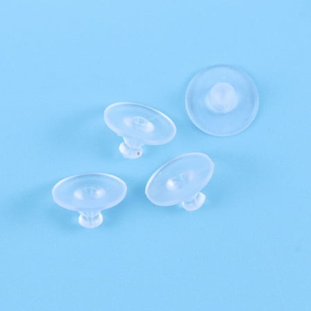 LEORX Transparent Rubber Earring Backs for DIY Use Great Replacement for Lost Earring Backings 100 Pieces
