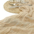 thumbnail image 2 of Easter Cheesecloth Table Runner Boho Rustic Gauze 120 inch Cheese Cloth Runner, 2 of 8