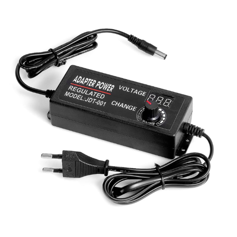 US  Plug 9-24V 3A 72W AC/DC Adapter Switching Power Supply Adjustable  Display 