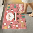thumbnail image 4 of 2 Piece Soft Bathroom Rug Set Christmas Day Elements Bath Mat and U-Shaped Toilet Contour Rug (16"x24"+20"x24"), 4 of 5