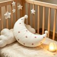 thumbnail image 3 of Cute Half Moon Shaped Throw Pillow, Decorative Cushion for Bedroom Living Room Sofa Bed, 3 of 3