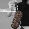 thumbnail image 5 of Cauagu Hearts and French Bulldog Pattern Unisex Glasses Case,Zipper Protective Fabric Sunglass Case with Clip Soft Case Horizontal Protective Pouch for Sunglasses Eyewear, 5 of 6