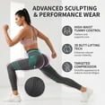 thumbnail image 3 of Anti Cellulite Leggings for Women 3D Compression Butt Lifting High Waist Tummy Control Resistance Band Leggings Squat Proof Seamless Workout Yoga Pants, 3 of 14