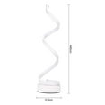 thumbnail image 3 of Modern Spiral LED Table Lamp Smart Dimmable Curved LED Desk Lamp Contemporary Minimalist Design Warm White Light Acrylic LED Modeling Lamp, 3 of 8