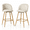 Cream Beige, variant on Homy Casa 26" Counter Height Bar Stools Set of 2, Swivel Stools for Kitchen Island, Lake Blue