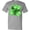 AC-Heather Grey, variant on Inktastic Painted Clover Patch Shamrocks for St. Patricks Day T-Shirt