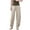 Khaki, variant on VEKDONE Womens Linen Long Pants Khaki XL-3