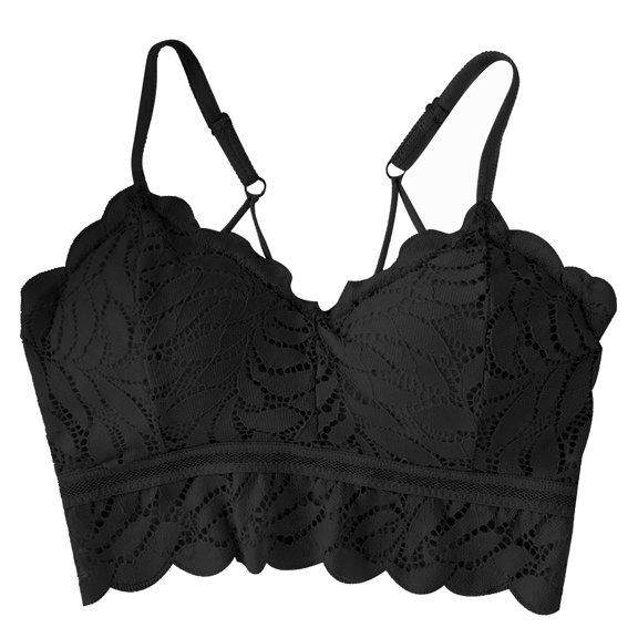 Tanghaowl Lace Bralette Women Stretch Lace Bralette Padded Bras Bandeau With Straps Bras For Women Girls Athletic Bras