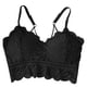 thumbnail image 1 of Sujetador tipo bralette de encaje elástico para mujer - Acolchado, tirantes, cómodo, para uso diario/ropa de estar por casa, talla única (32-38/copa AB), 1 of 3