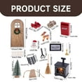 Clearance 15Pcs Christmas Fairy Door Kit Miniature Christmas