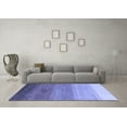 thumbnail image 3 of Ahgly Company Indoor Square Abstract Blue Modern Area Rugs, 8' Square, 3 of 4