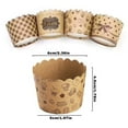 thumbnail image 2 of Small Kraft Paper Machine-Made Cupcake Liners Heat-Resistant Oven Safe Grease-Proof Baking Household Small Paper Holders 50 Pieces Set For Muffins Cupcakes, 2 of 6