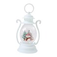 thumbnail image 1 of Mini Christmas Lantern LED Night Light Ornament for Fireplace Desktop Decor White Snowman, 1 of 8