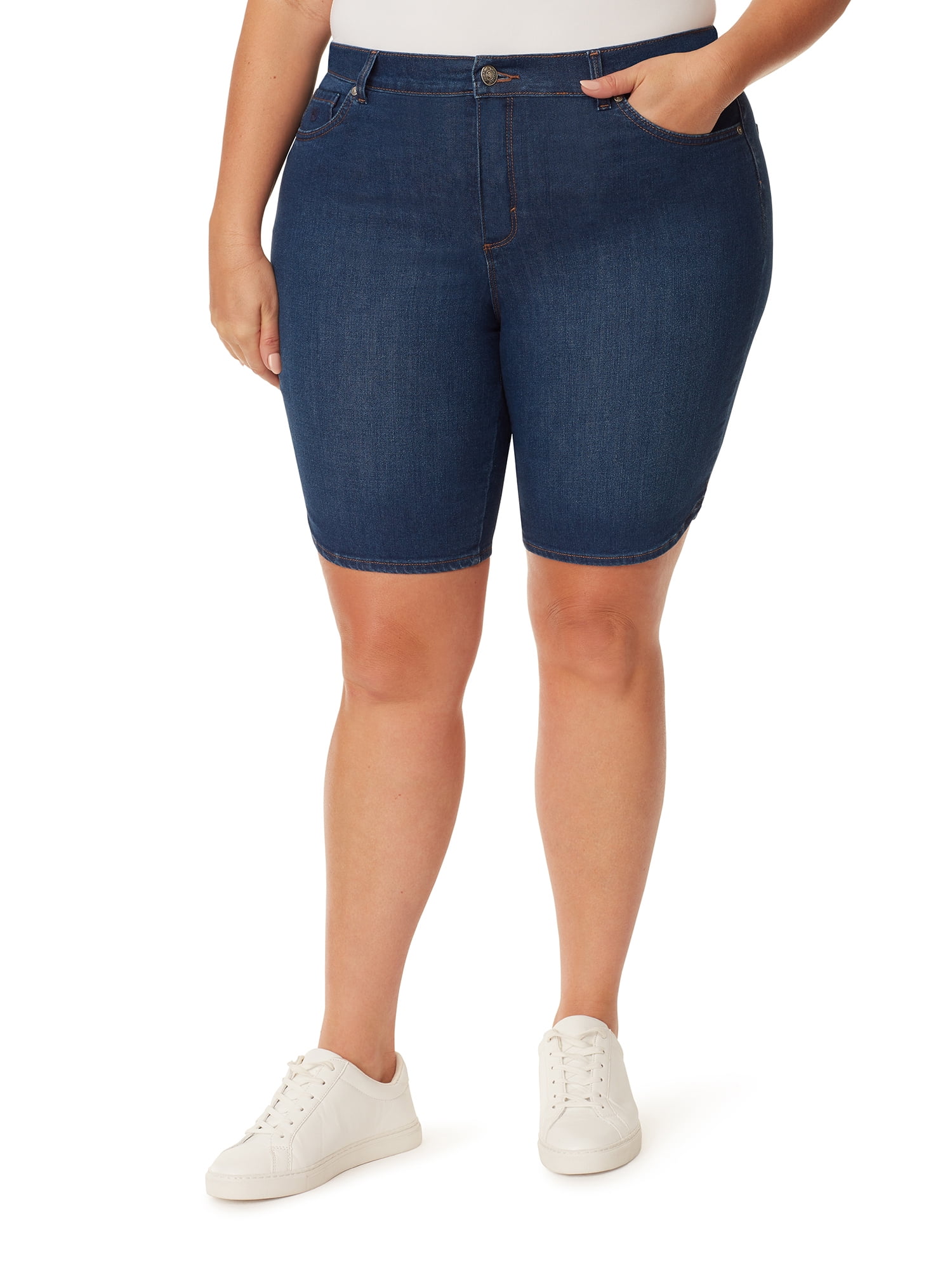 Gloria Vanderbilt Women's Plus Size Amanda Bermuda Shorts