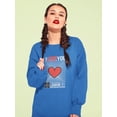 thumbnail image 2 of Abstract Poster I Love You Sweatshirt Women -Image by Shutterstock, Female XX-Large, 2 of 4