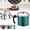 Green, variant on Stainless Steel Oil Filter Pot Can with Fine Mesh Strainer, Stainless Steel Bacon Grease Container, Oil Separator for Storing/Filtering/Separating Frying Oil and Cooking Grease (Red,1.5L)