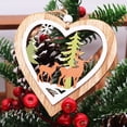 thumbnail image 1 of Ganfancp Colgante Decorativo Navideño de Madera Adecuado para Puertas de Árboles de Navidad y Chimeneas Artículos En Liquidación 1X Colgante, 1 of 6