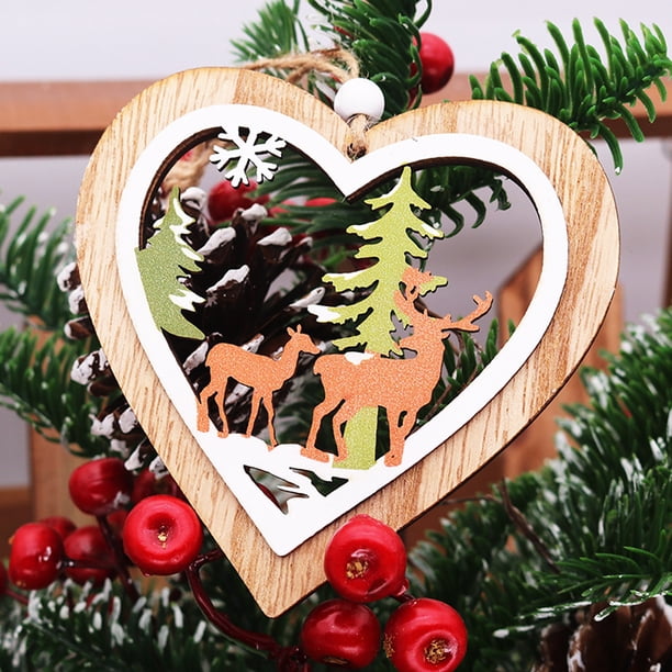 Xihbxyly Artículos En Liquidación para Mujeres Experiencia de Decoración Colorida En Madera Apto Parapuertas de Navidad y Chimeneas