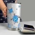 thumbnail image 6 of Turtles Gifts for Women Girls Sea Turtle Tumbler 20oz Jewelry Drawings Stainless Steel Insulated Tumblers Coffee Travel Mug Cup Gift for Birthday Christmas, 6 of 7