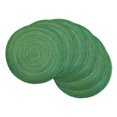 thumbnail image 2 of Design Imports Set de 6 Sets de Table Ronds en Polypropylène Tissé Vert Lurex Varié, 2 of 4