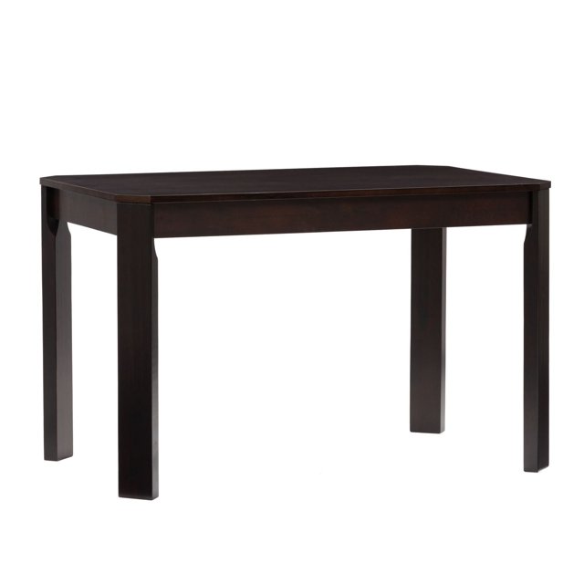 Table de salle à manger en bois massif à angles inclinés